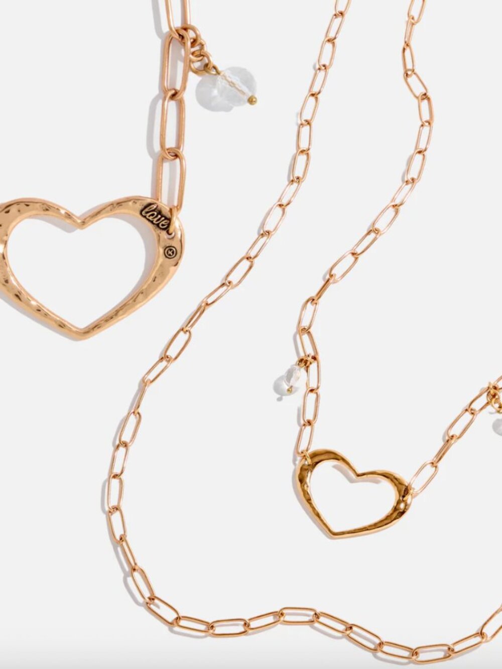 Katia Designs Love Open Heart Long Chain Necklace